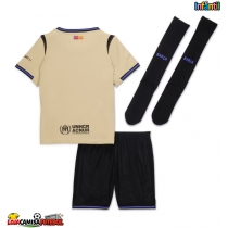 Camisa de Futebol Barcelona Equipamento Secundário Infantil 2025-26 Manga Curta (+ Calças curtas)